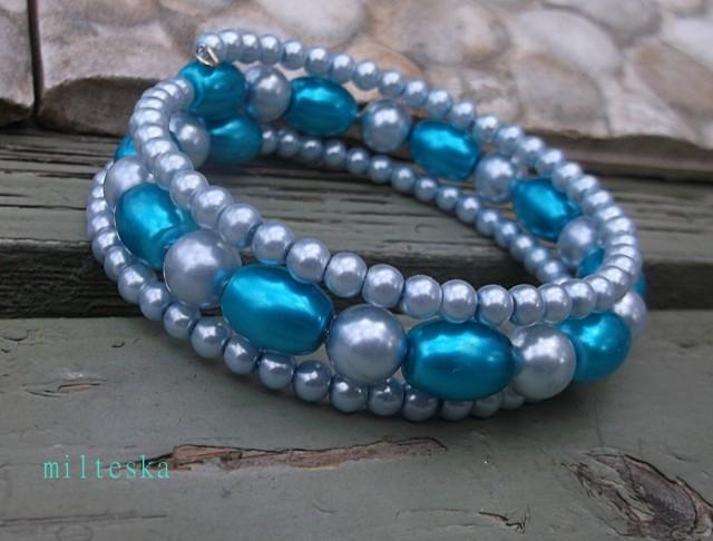 háčkovaná čepice-modrá