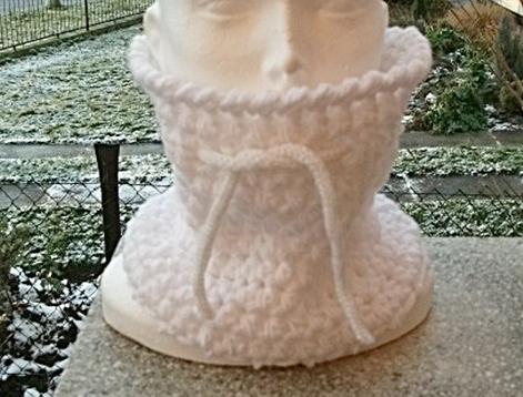 háčkovaná čepice-modrá