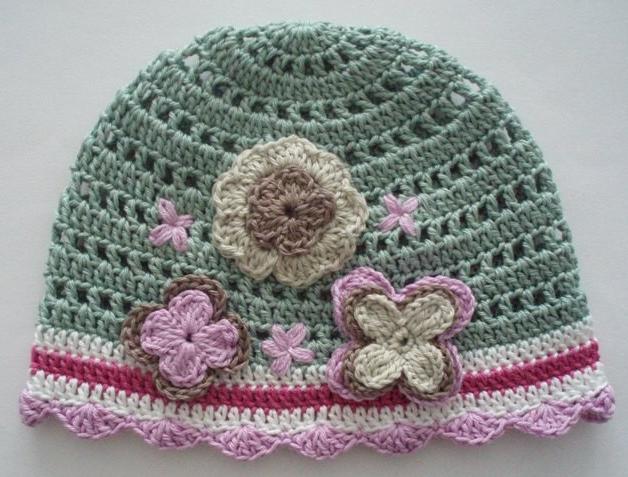 Háčkovaná čepička 618