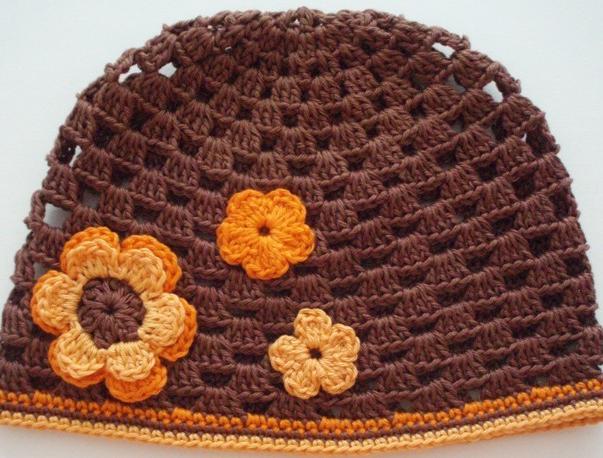 Háčkovaná čepička 618