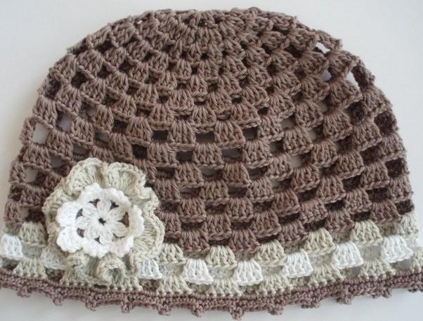 Háčkovaná čepička 618