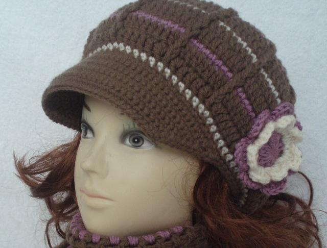 Háčkovaná čepička 618