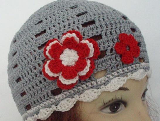 Háčkovaná čepička 618