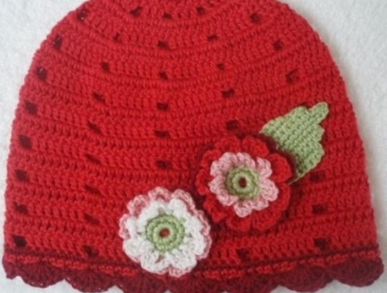 Háčkovaná čepička 618