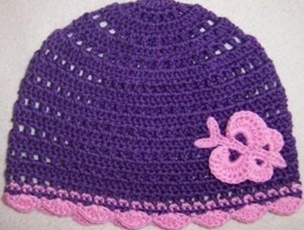 Háčkovaná čepička 618