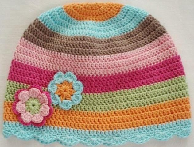 Háčkovaná čepička 618