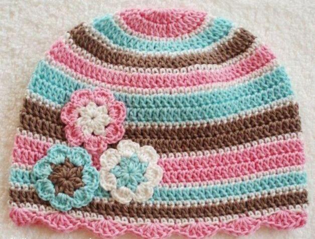 Háčkovaná čepička 618