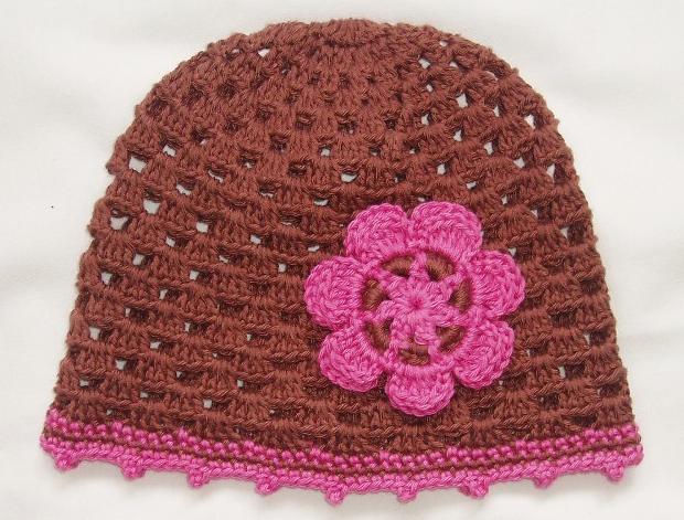 Háčkovaná čepička 618