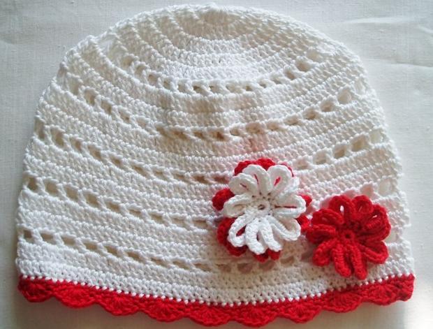 Háčkovaná čepička 618