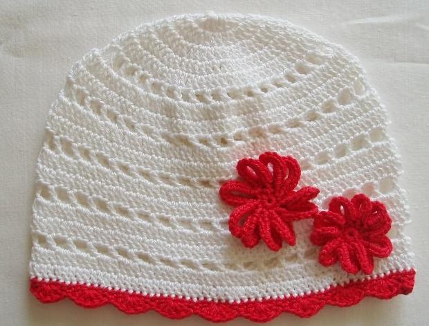 Háčkovaná čepička 618
