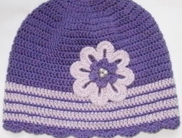 Háčkovaná čepička 618