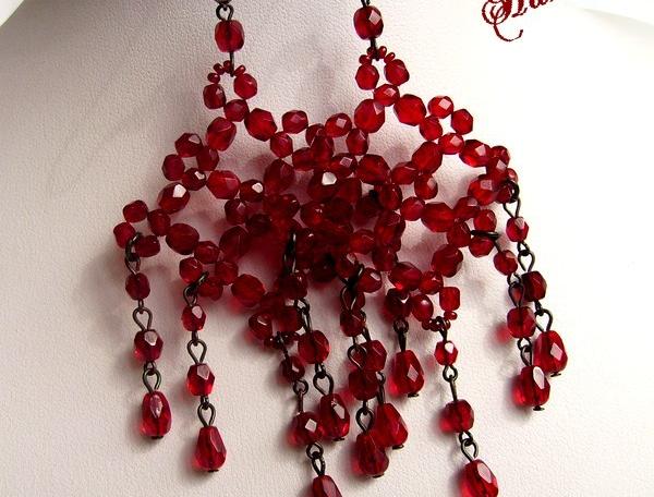 Náušnice - Drops of blood