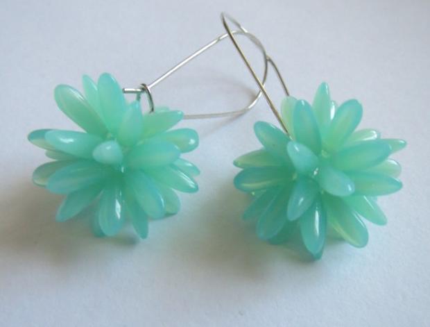 Šité čtverečky - aquamarineAB