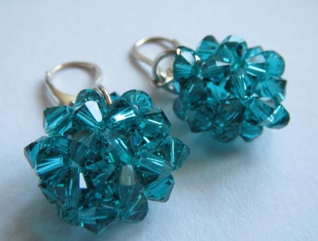 Šité čtverečky - aquamarineAB