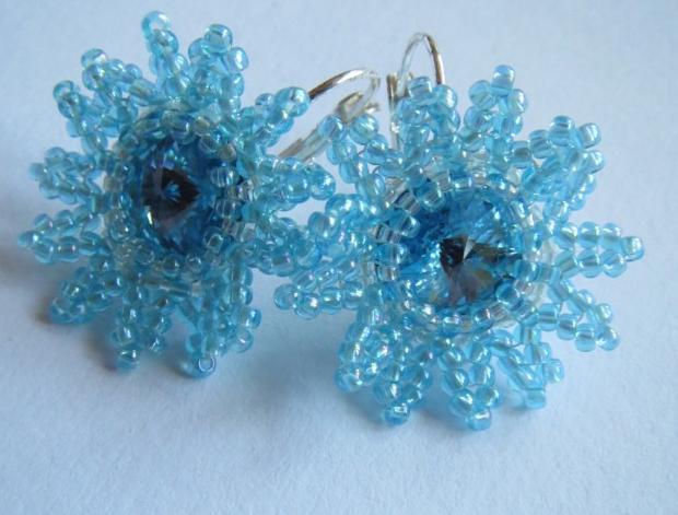 Šité čtverečky - aquamarineAB