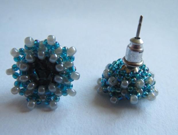 Šité čtverečky - aquamarineAB