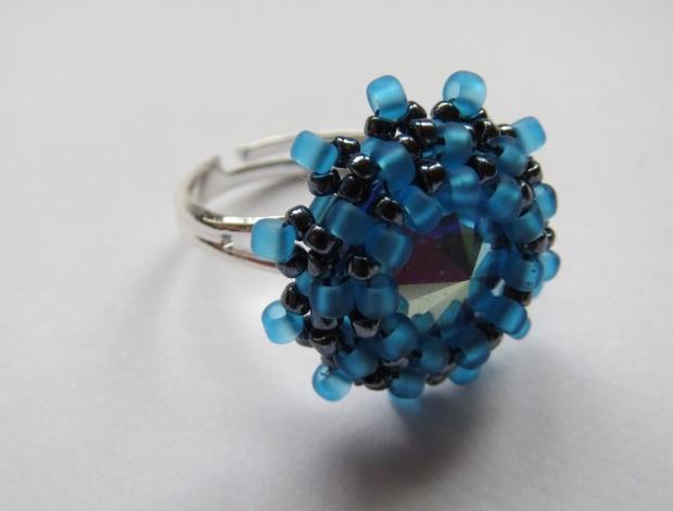 Šité čtverečky - aquamarineAB