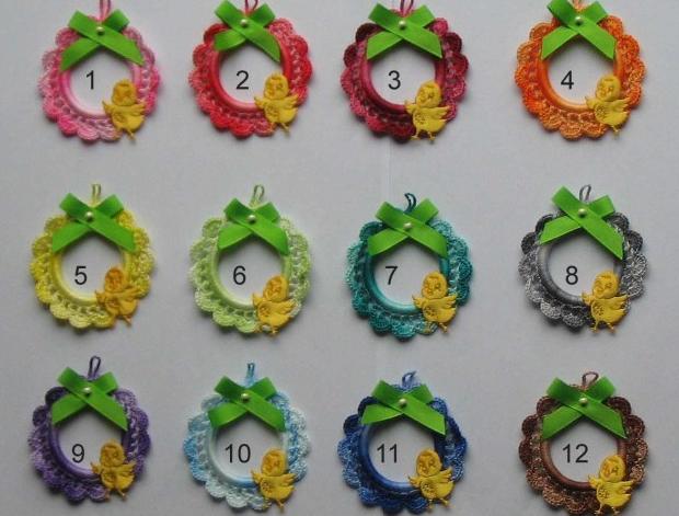 Velikonoční kroužky s kuřátky dekorace dárek velikonoce velikonoční svátky 