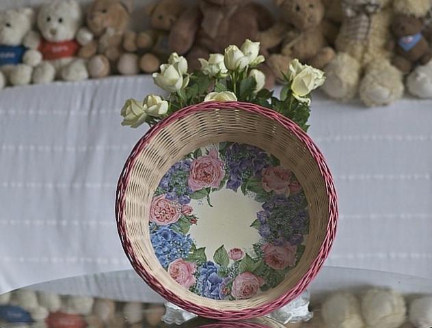 košík velký kulatý