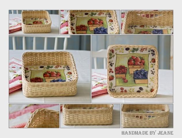 košík čtvercový s průhmaty