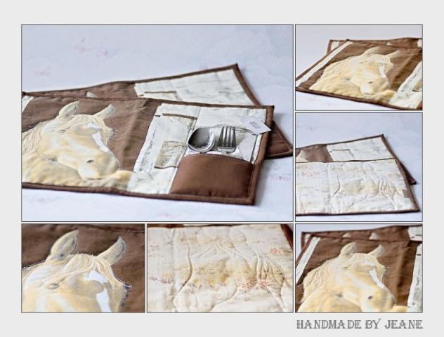 prostírání s kapsičkou