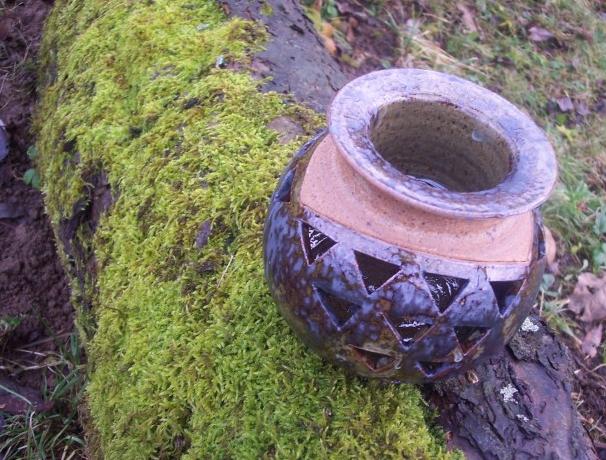 aromalampa,svícen -NATURAL Fe green