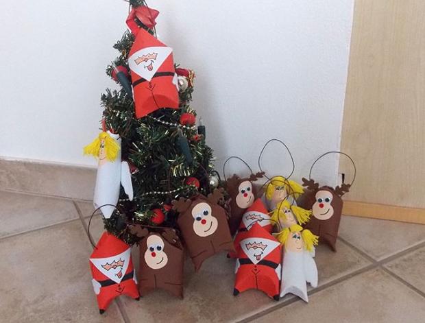 Vánoční věštbičky vánoce jmenovka vánoční ozdoba anděl andělíček sob santa 