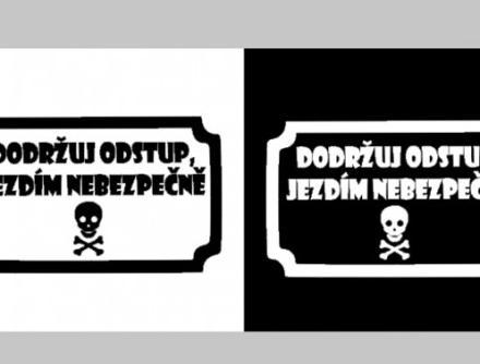Samolepka na auto - Danger