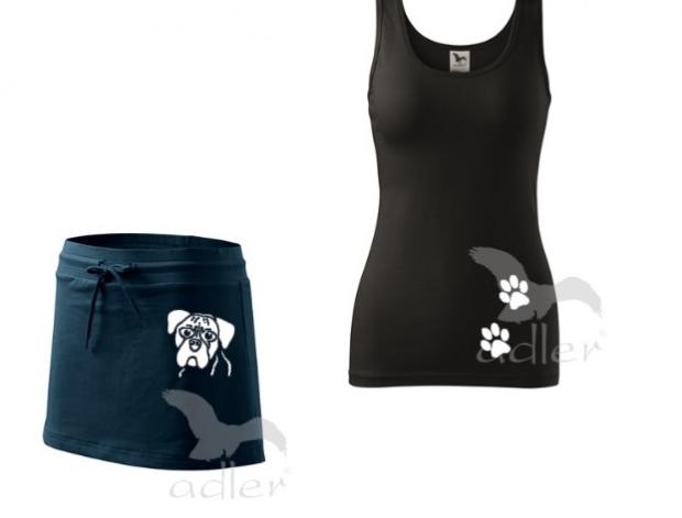Letní set - boxer pes triko tričko 