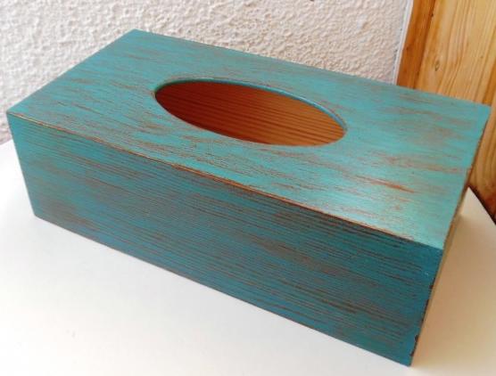 na kapesníky zeleno-hnědá patina box zelená krabička kapesníky krabice decoupage šedá patina grunterka kapesník ubrousky 