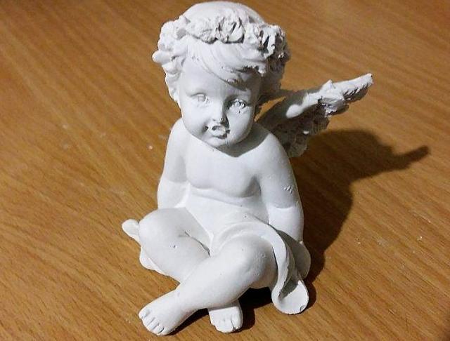 andělka v křídle -svícen