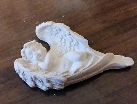 andělka v křídle -svícen