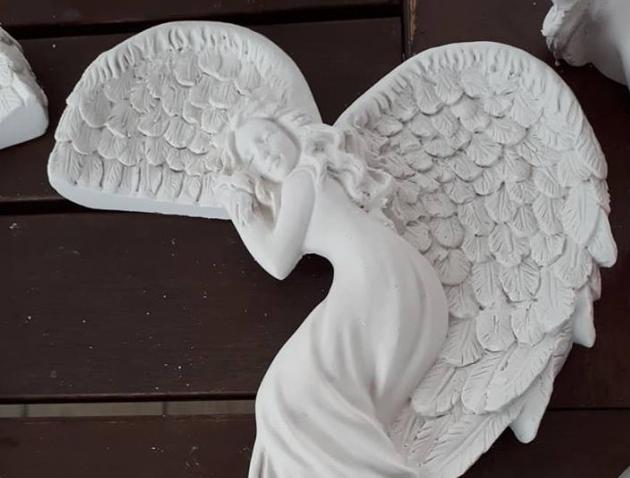 andělka v křídle -svícen