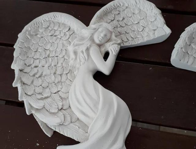 andělka v křídle -svícen