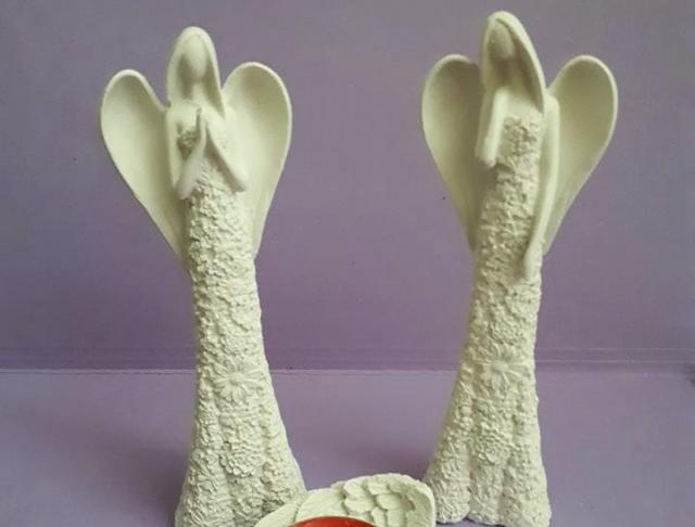 andělka v křídle -svícen