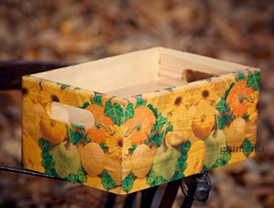box dýňový box dýně zelenina krabička krabice ovoce decoupage grunterka úklid pořádek boxík 