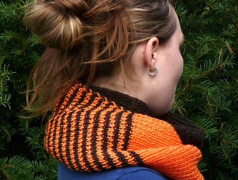 Pletený baret ve sv.hnědé barvě