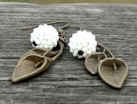 Pletený baret ve sv.hnědé barvě