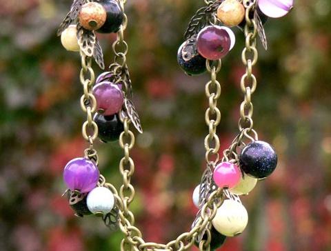 Pletený baret ve sv.hnědé barvě