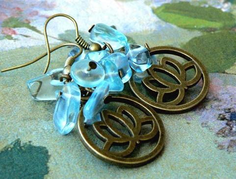 Pletený baret ve sv.hnědé barvě