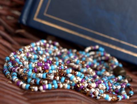 Pletený baret ve sv.hnědé barvě