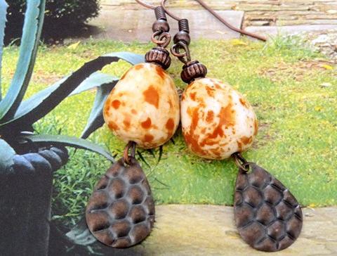 Pletený baret ve sv.hnědé barvě