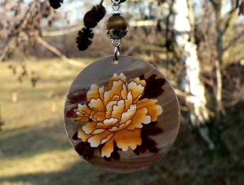 Pletený baret ve sv.hnědé barvě