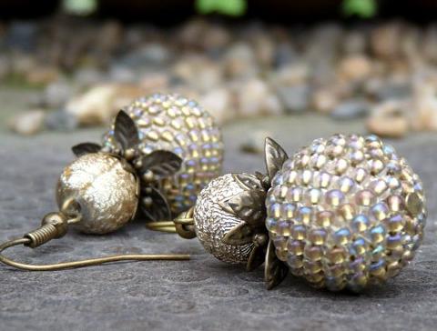 Pletený baret ve sv.hnědé barvě