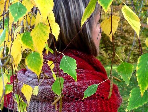 Pletený baret ve sv.hnědé barvě