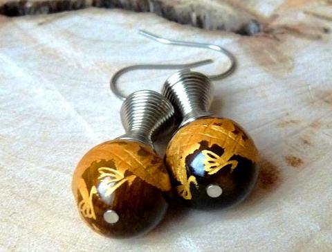 Pletený baret ve sv.hnědé barvě