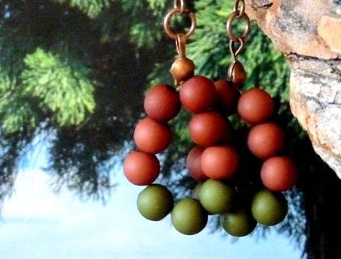 Pletený baret ve sv.hnědé barvě