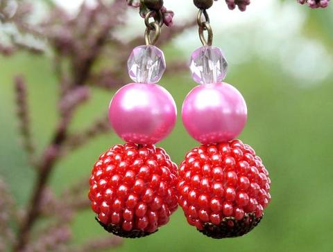 Pletený baret ve sv.hnědé barvě