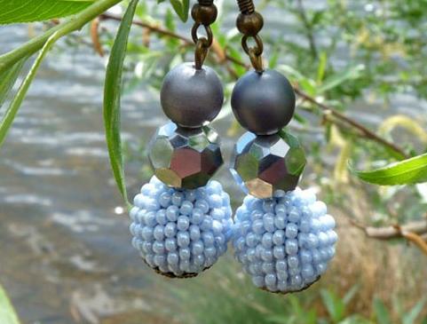 Pletený baret ve sv.hnědé barvě