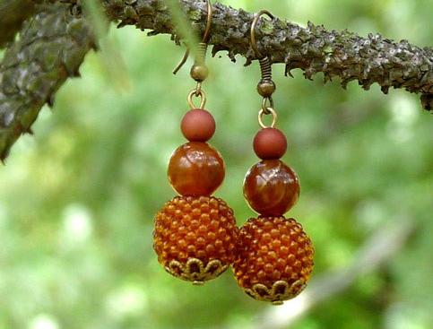 Pletený baret ve sv.hnědé barvě